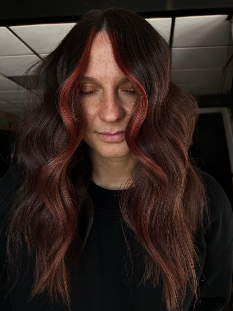 13 Auburn Hair Color Ideas That Will Make You Want to Book a Salon Appointment Immediately 12 Auburn with Face Framing Highlights