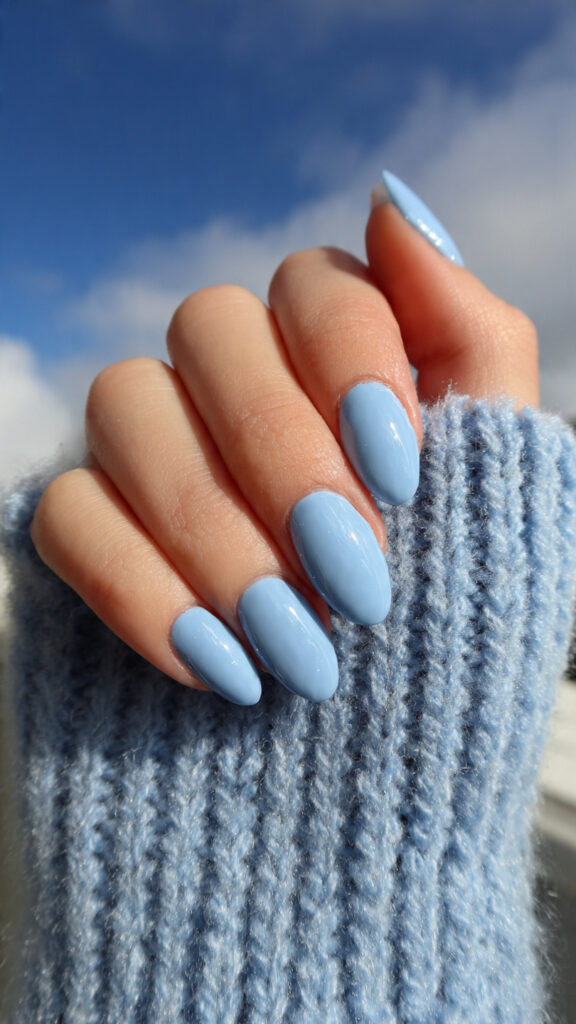 Baby Blue Nails