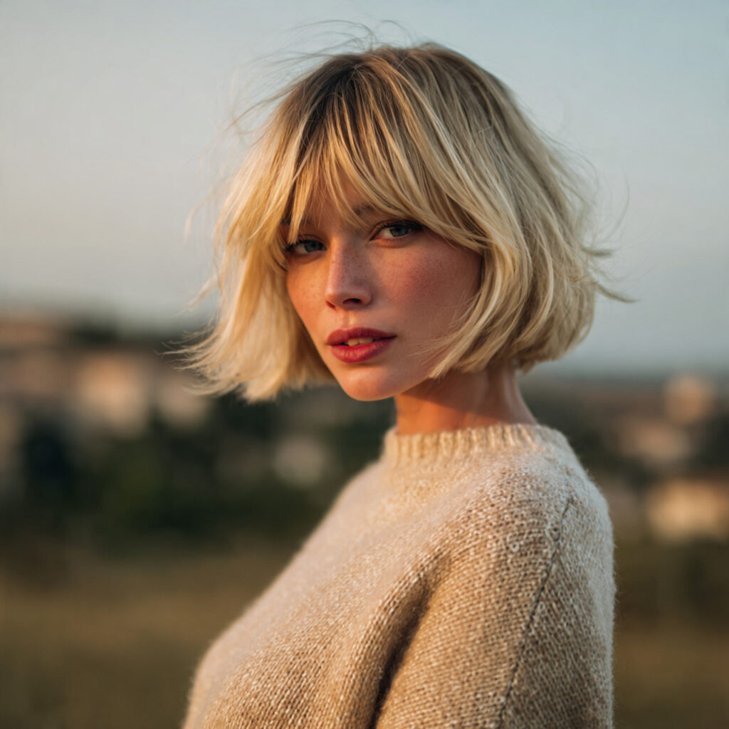 13 Short Blonde Hair Ideas That Will Make You Want to Book a Salon Appointment Right Now 8 Blonde Shaggy Bob