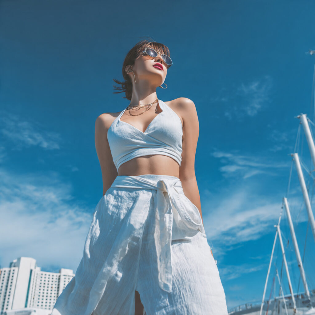 15 Beach Outfit Ideas You’ll Want to Wear All Summer (Effortless, Cute & Totally Instagram-Ready) 10 Crop Top Flowy Midi Skirt