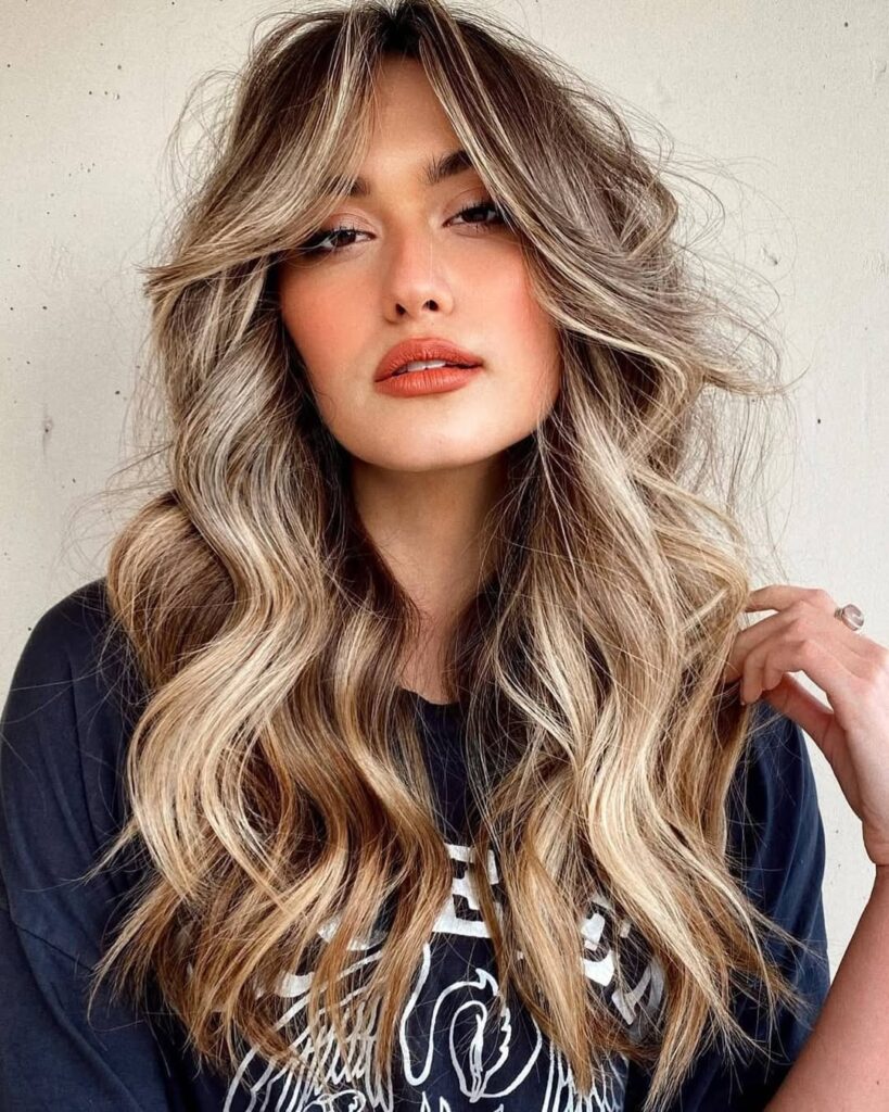 Curtain Bangs with Layers