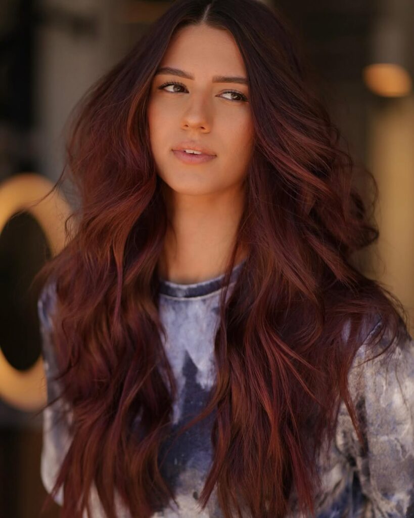 13 Auburn Hair Color Ideas That Will Make You Want to Book a Salon Appointment Immediately 7 Deep Burgundy Auburn