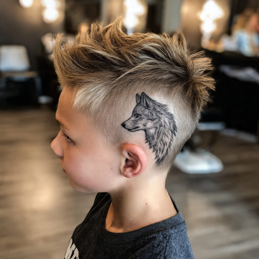 Edgy Wolf Cut + Colored Tips