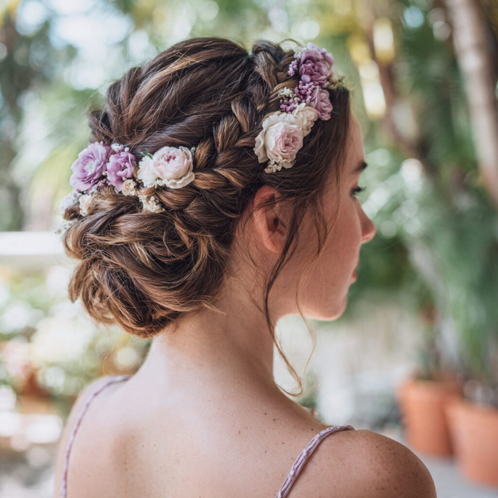Floral Braided Updo