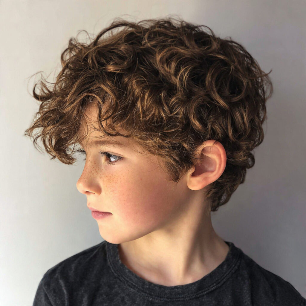Full Wolf Cut with Voluminous Curls