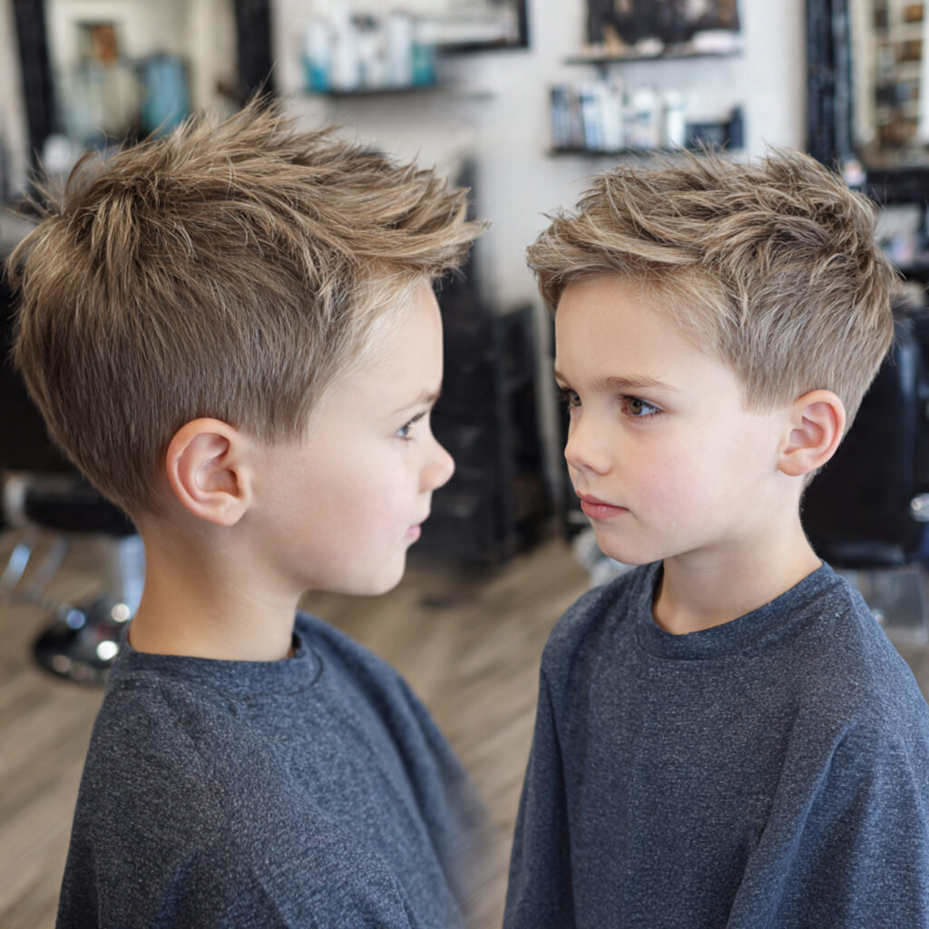 Layered Wolf Cut + Low Fade