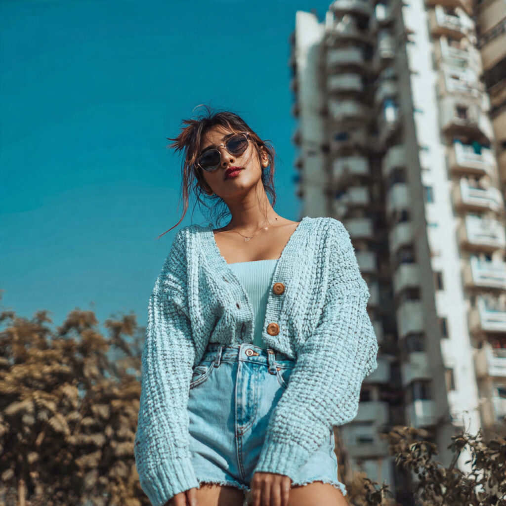 14 Blue Outfit Ideas That Make Getting Dressed Feel Effortlessly Chic 13 Light Blue Cardigan + Denim