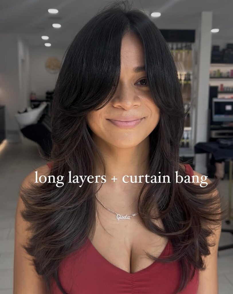 14 New Cute Haircuts Ideas for 2026 You’ll Want Before Everyone Else Does 10 Long Layers with Curtain Bangs