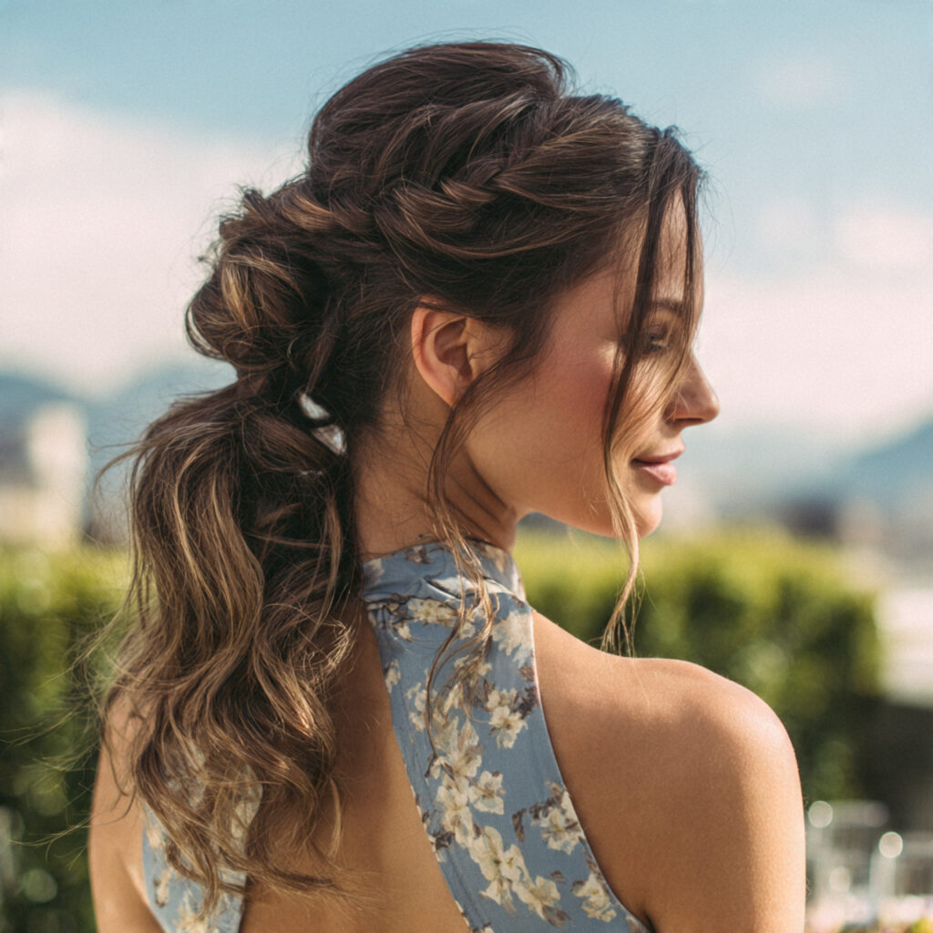 Loose Braided Ponytail