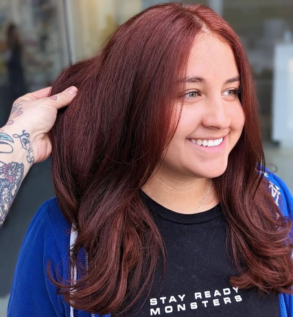 13 Auburn Hair Color Ideas That Will Make You Want to Book a Salon Appointment Immediately 11 Mahogany Auburn