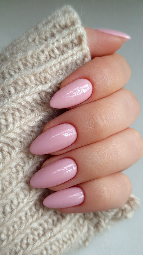 Pink Almond Nails
