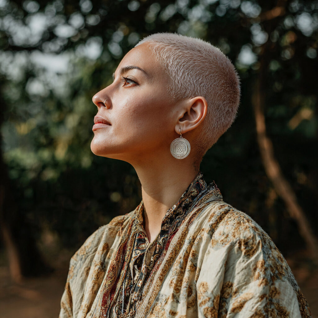 13 Short Blonde Hair Ideas That Will Make You Want to Book a Salon Appointment Right Now 7 Platinum Buzz Cut with Defined Edges