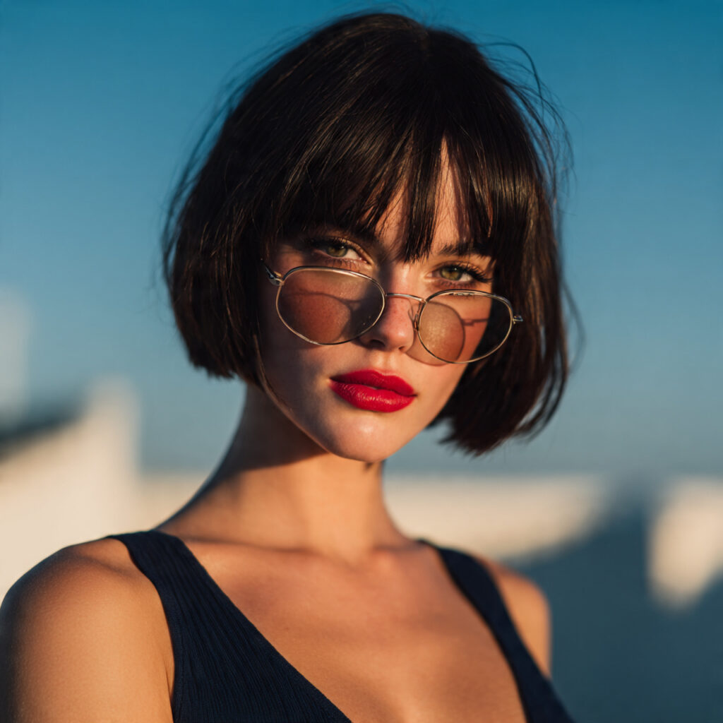 14 Short Haircut Ideas 2026 That Are So Chic, You’ll Want to Book the Chop Tonight 9 The Blunt Lob with Glass Finish