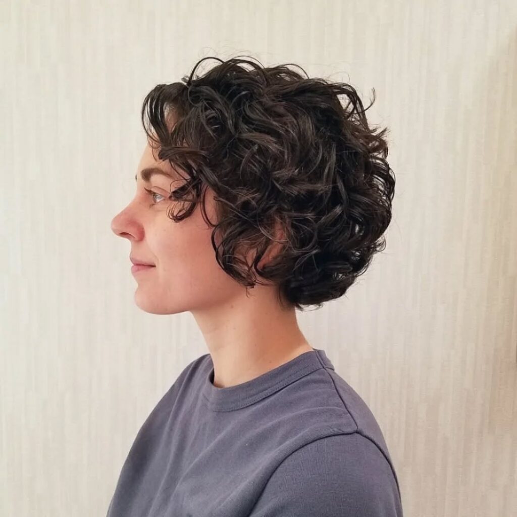 The Curly French Bob