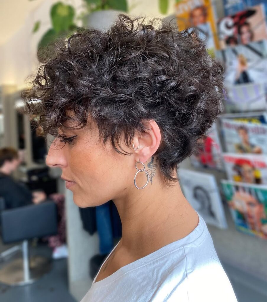 The Curly Pixie with Volume