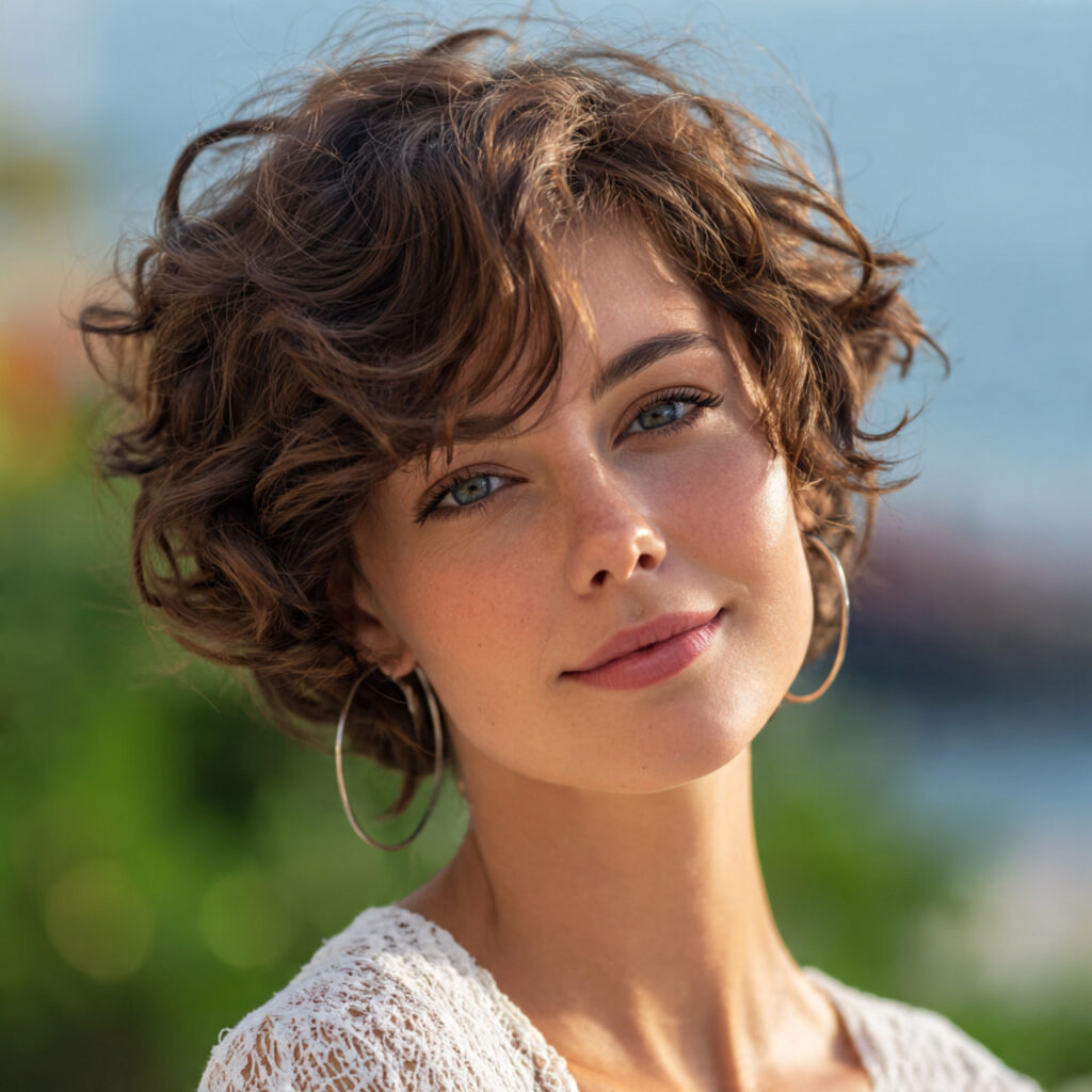 Chop It Like It's Hot: 15 Short Layered Haircuts That'll Make You Book an Appointment TODAY 7 The Curly Short Shag
