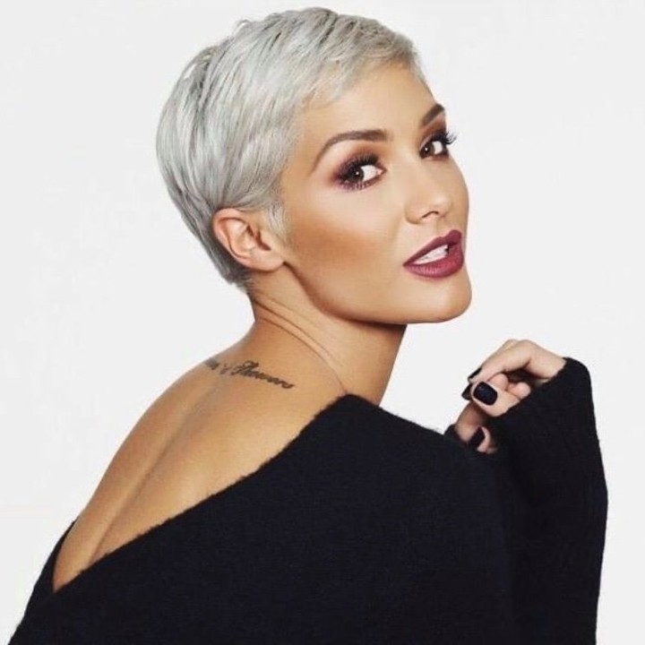 The Platinum Blonde Asymmetric Pixie