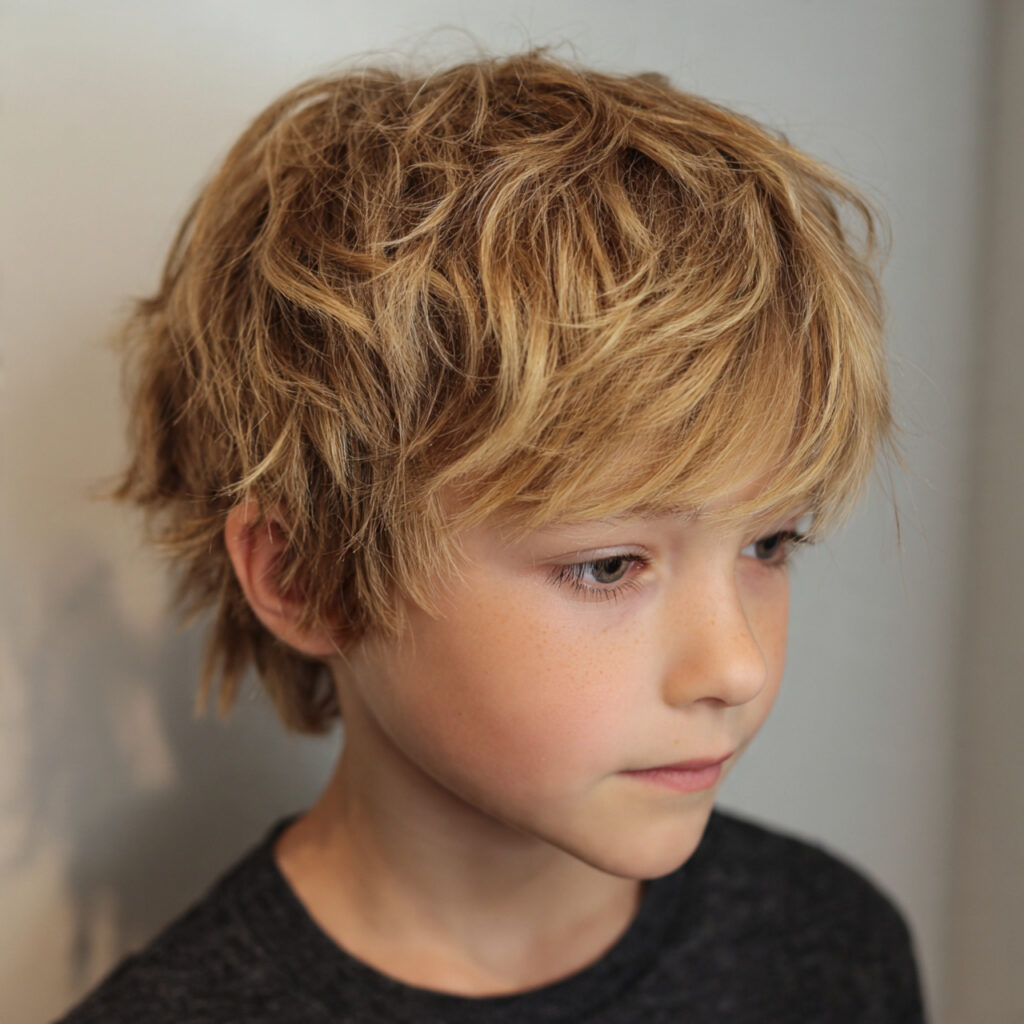 Wolf Cut with Highlights + Tousled Layers