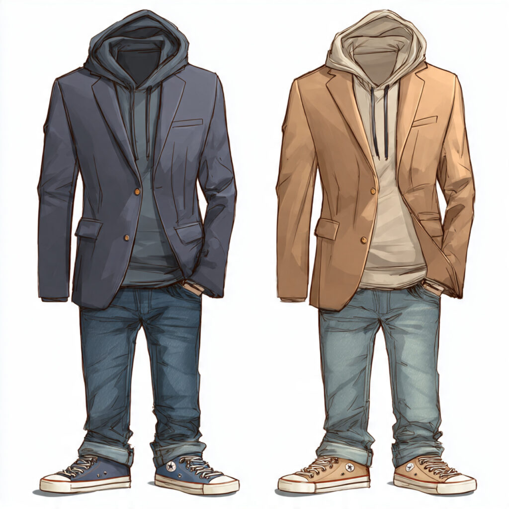 14 Outfit Ideas for School That Make Getting Dressed at 7 AM Way Easier (and Actually Stylish) 14 blazer hoodie jeans for school outfits