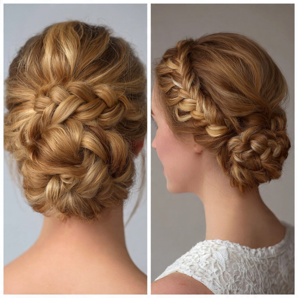 braided bun with hairstyles