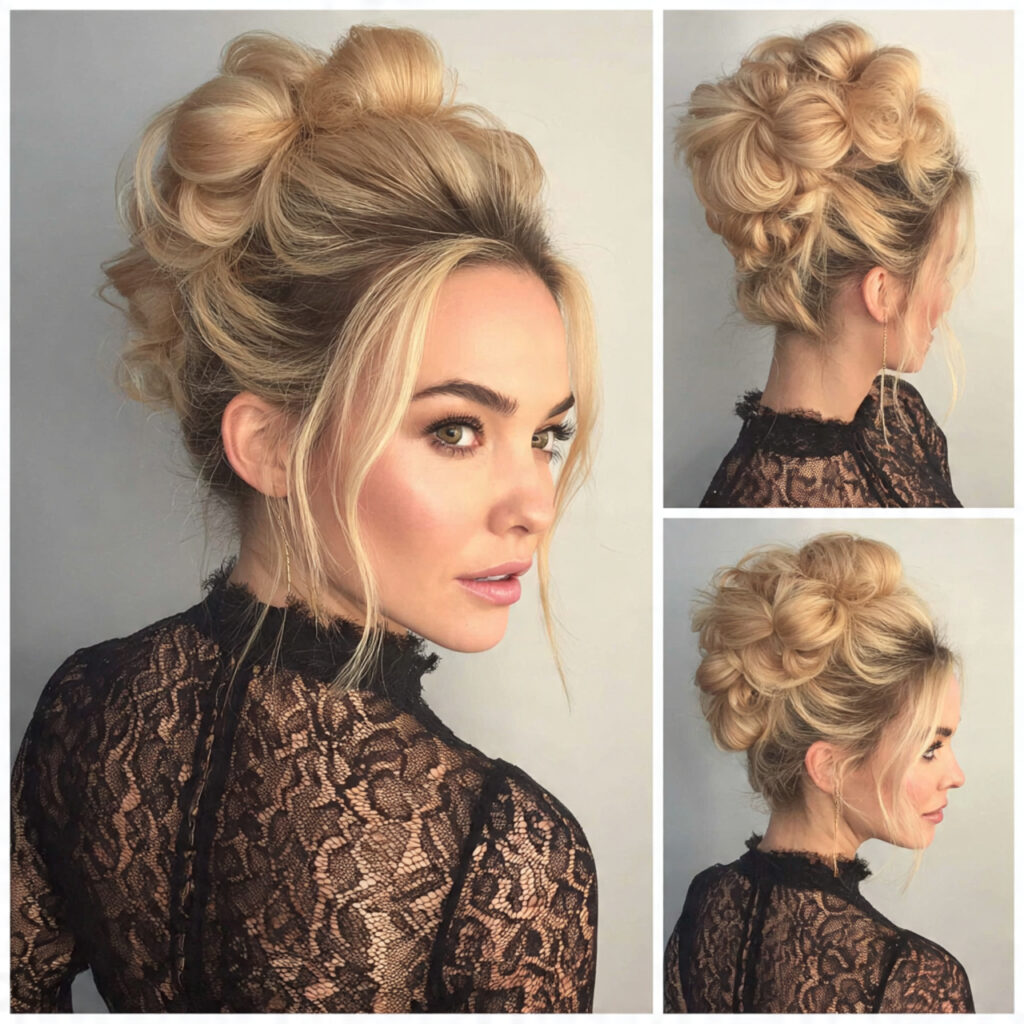 14 Updo Hairstyles Ideas That Instantly Make You Look Put-Together (Even on Lazy Hair Days) 13 bubble updo hairstyles