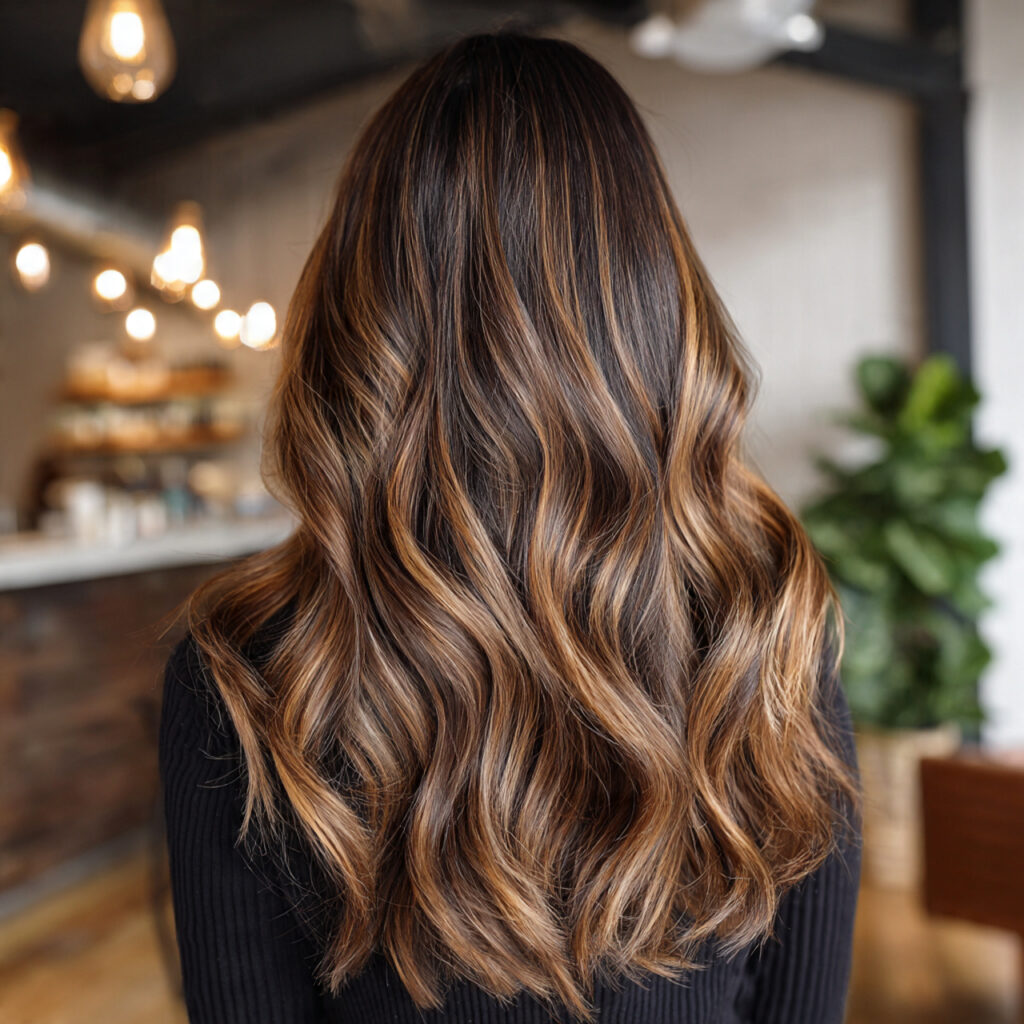 caramel highlights hair color