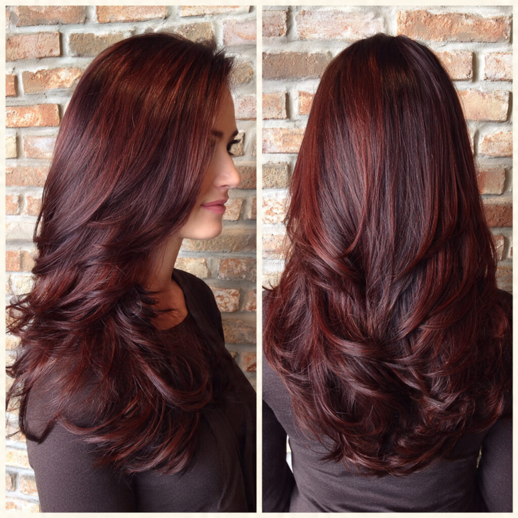 cherry cola highlights hair color