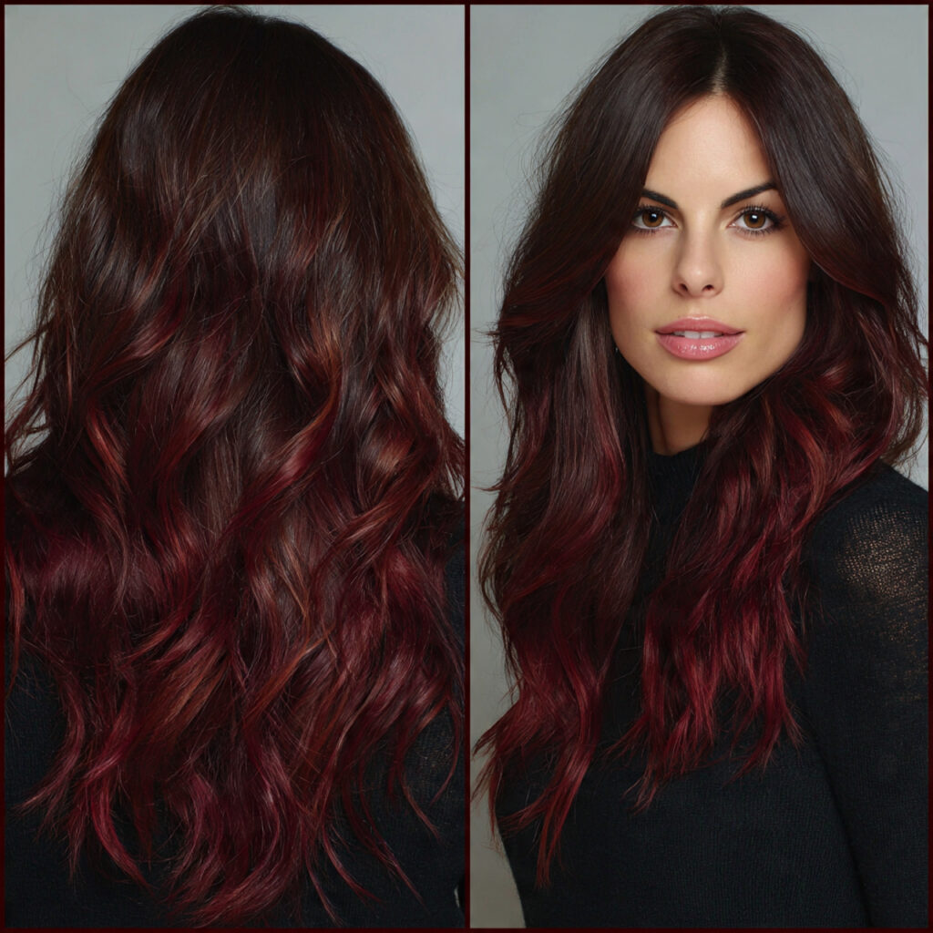 cherry cola ombre hair color