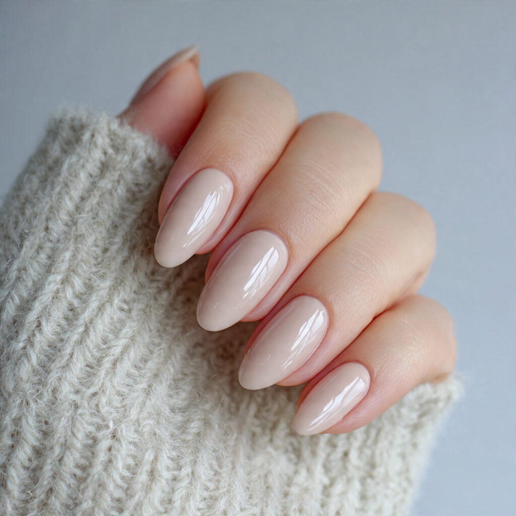 12 Almond Nails Designs That Instantly Make Your Hands Look Expensive (Yes, Even on Lazy Days) 2 classic almond nails 1