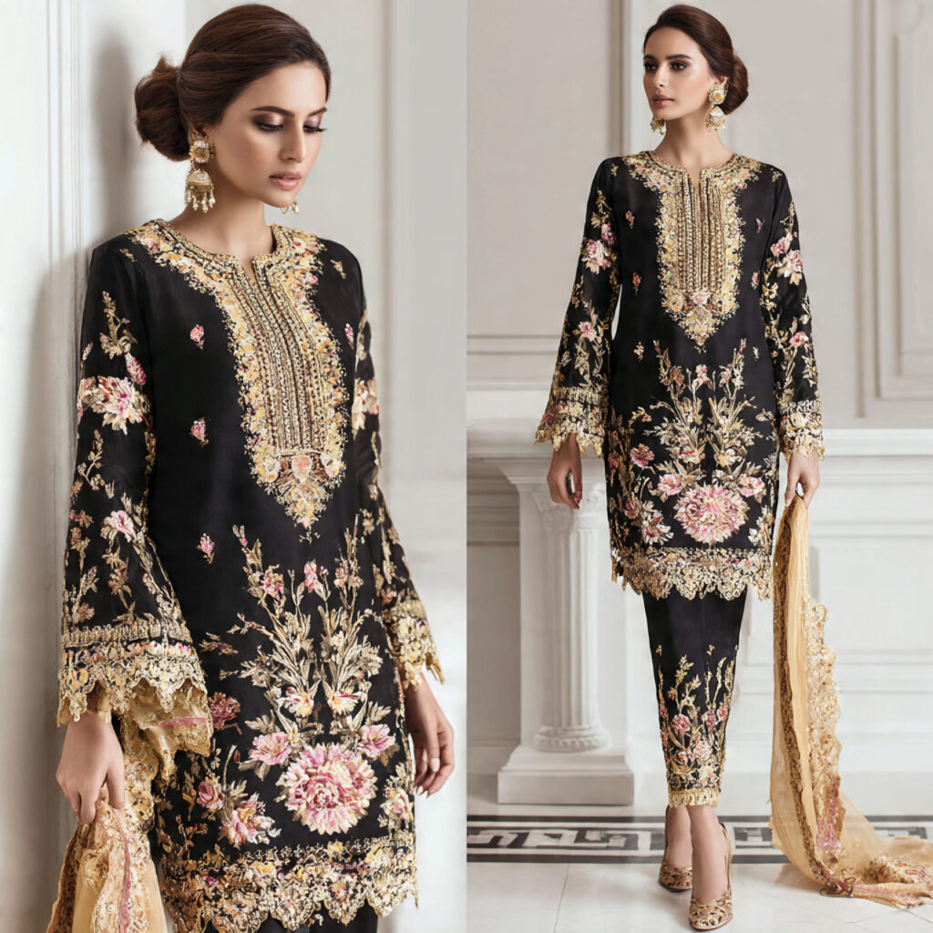 12 Eid Outfit Ideas That’ll Make You Feel Like the Main Character This Eid 2 classic embroidered shalwar kameez for eid outfit