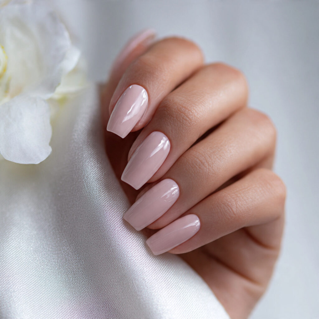 12 Short Gel Nails That Are Cute, Classy, and Basically Impossible to Ignore 2 classic milky white gel nails