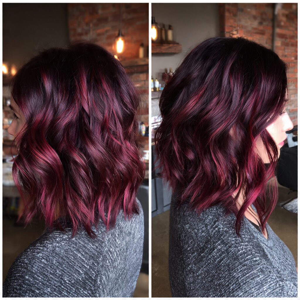 dark cherry cola hair