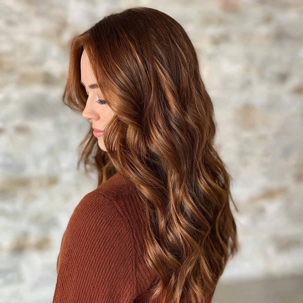 dark ginger brown hair color