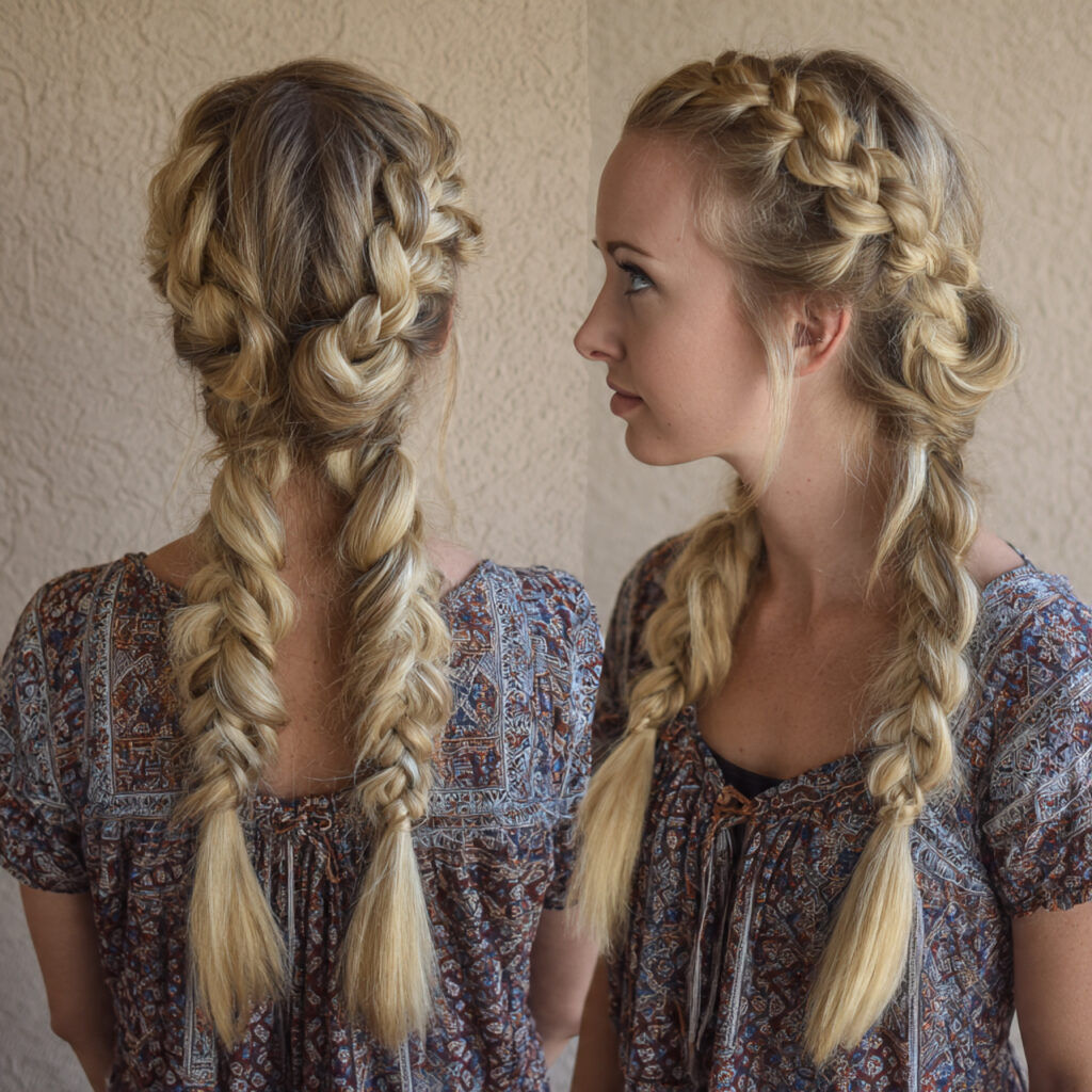 dutch braids for summer hairstyles