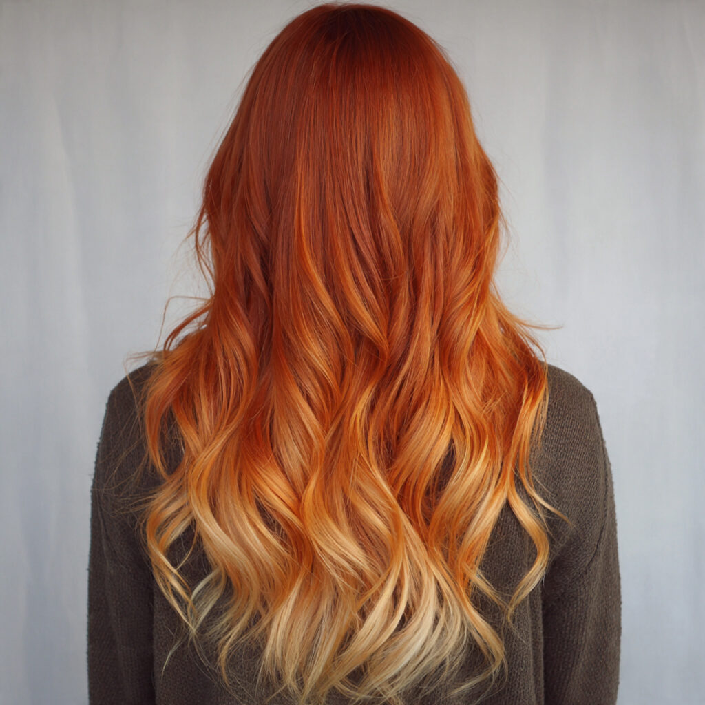 ginger ombre hair color
