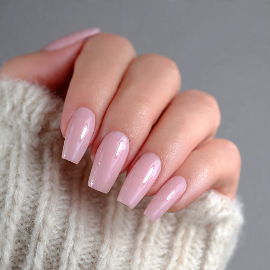 gloss short coffin nails