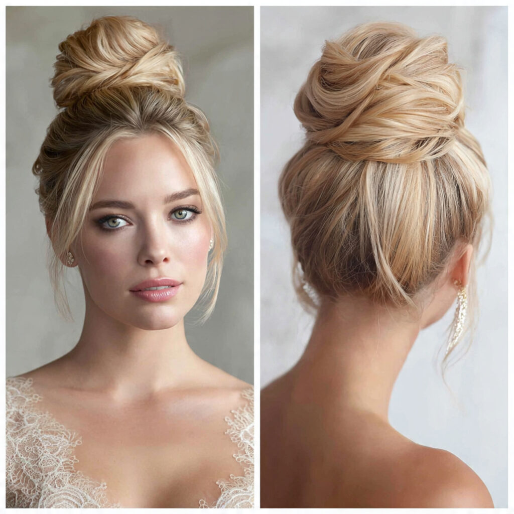 14 Updo Hairstyles Ideas That Instantly Make You Look Put-Together (Even on Lazy Hair Days) 6 high ballet bun with updo hairstyles