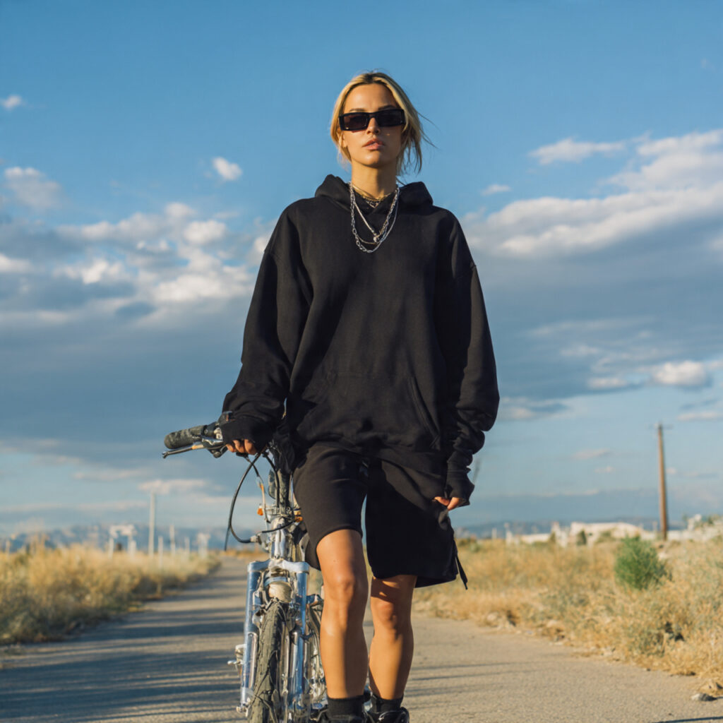 12 Cute Outfit Ideas You’ll Want to Copy Immediately (Trust Me, These Are Too Good) 8 hoodie biker shorts