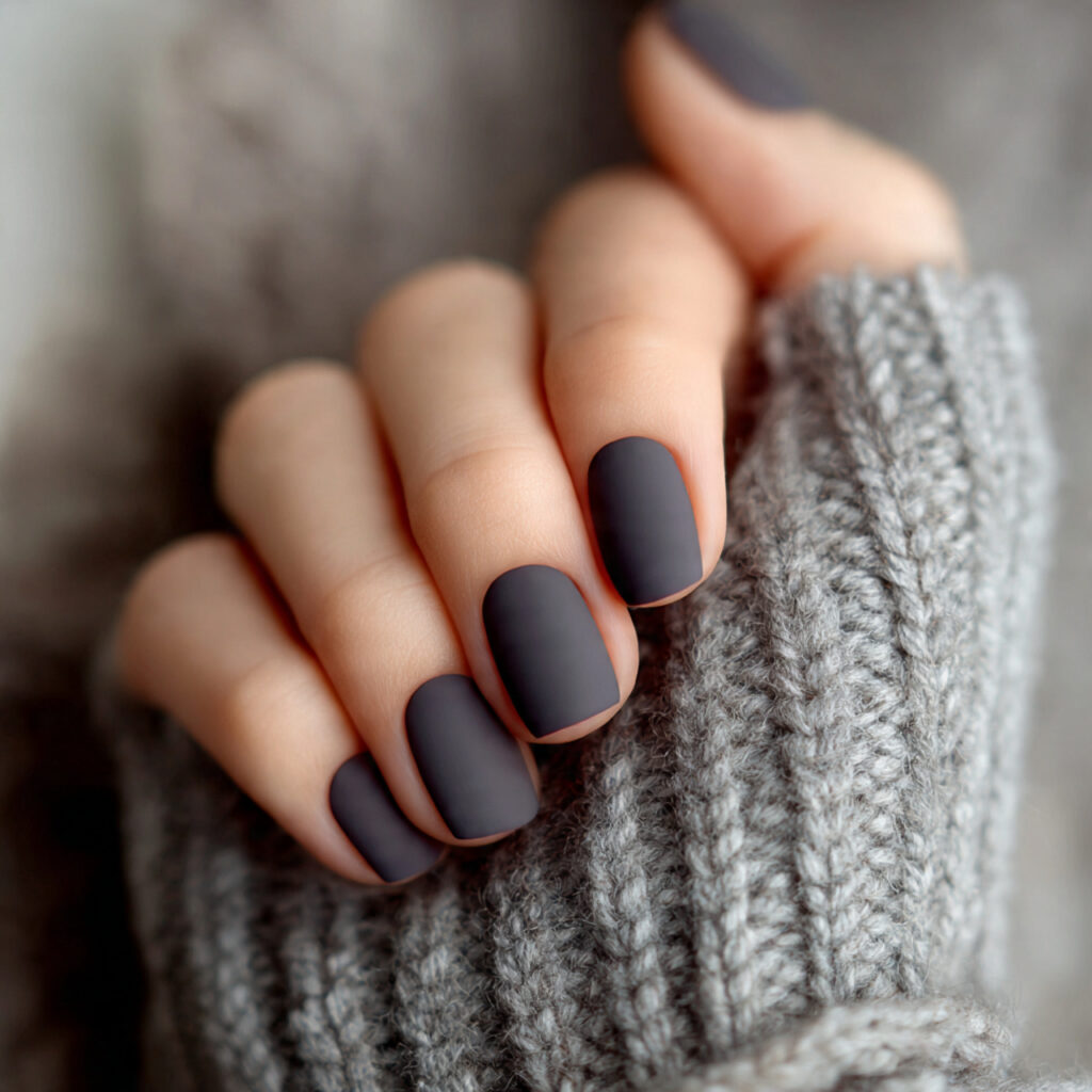 14 Short Nails Design Ideas That Make Your Hands Look Instantly Chic (Yes, Even If You’re a Minimalist) 12 matte short nails