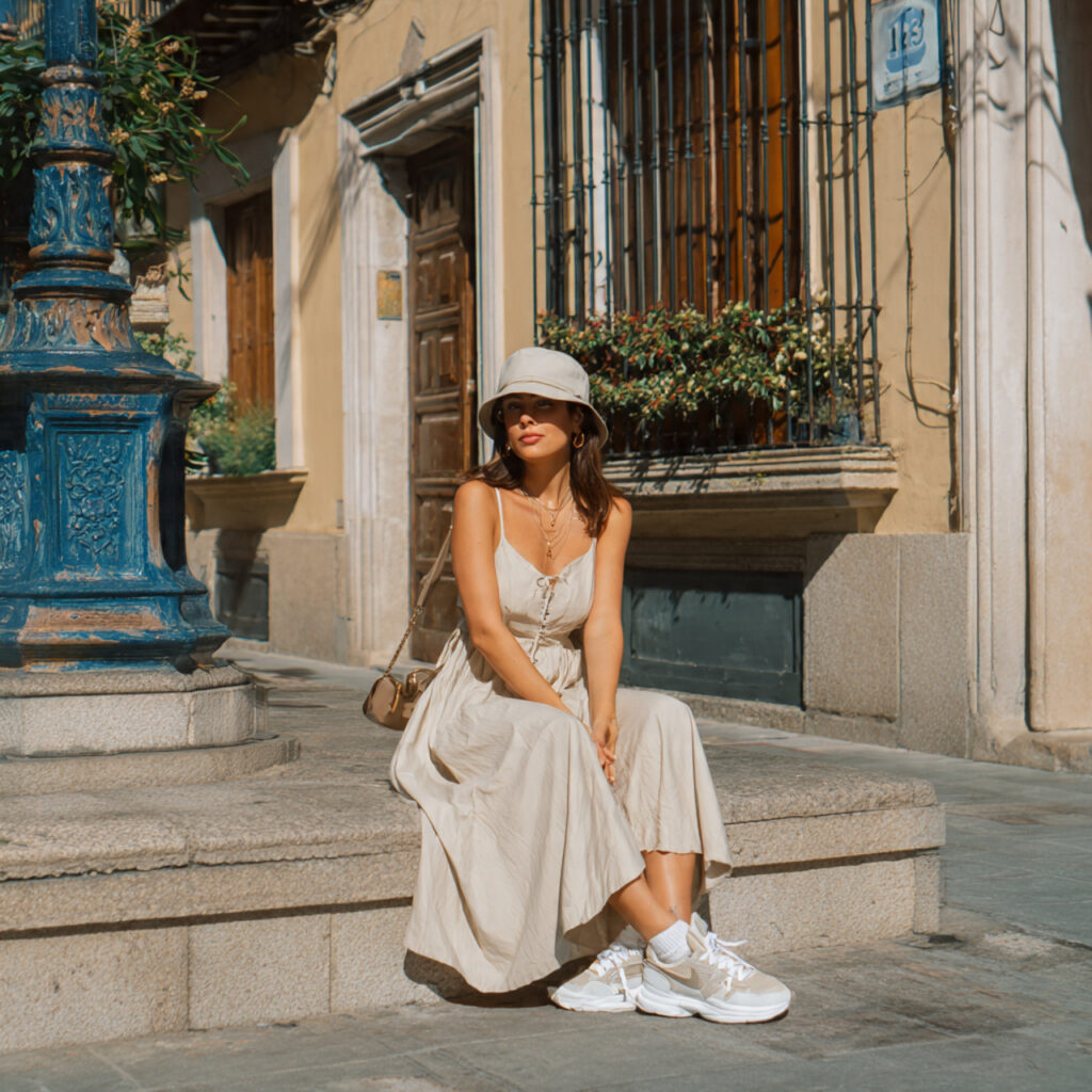 maxi dress sneakers outfits for women