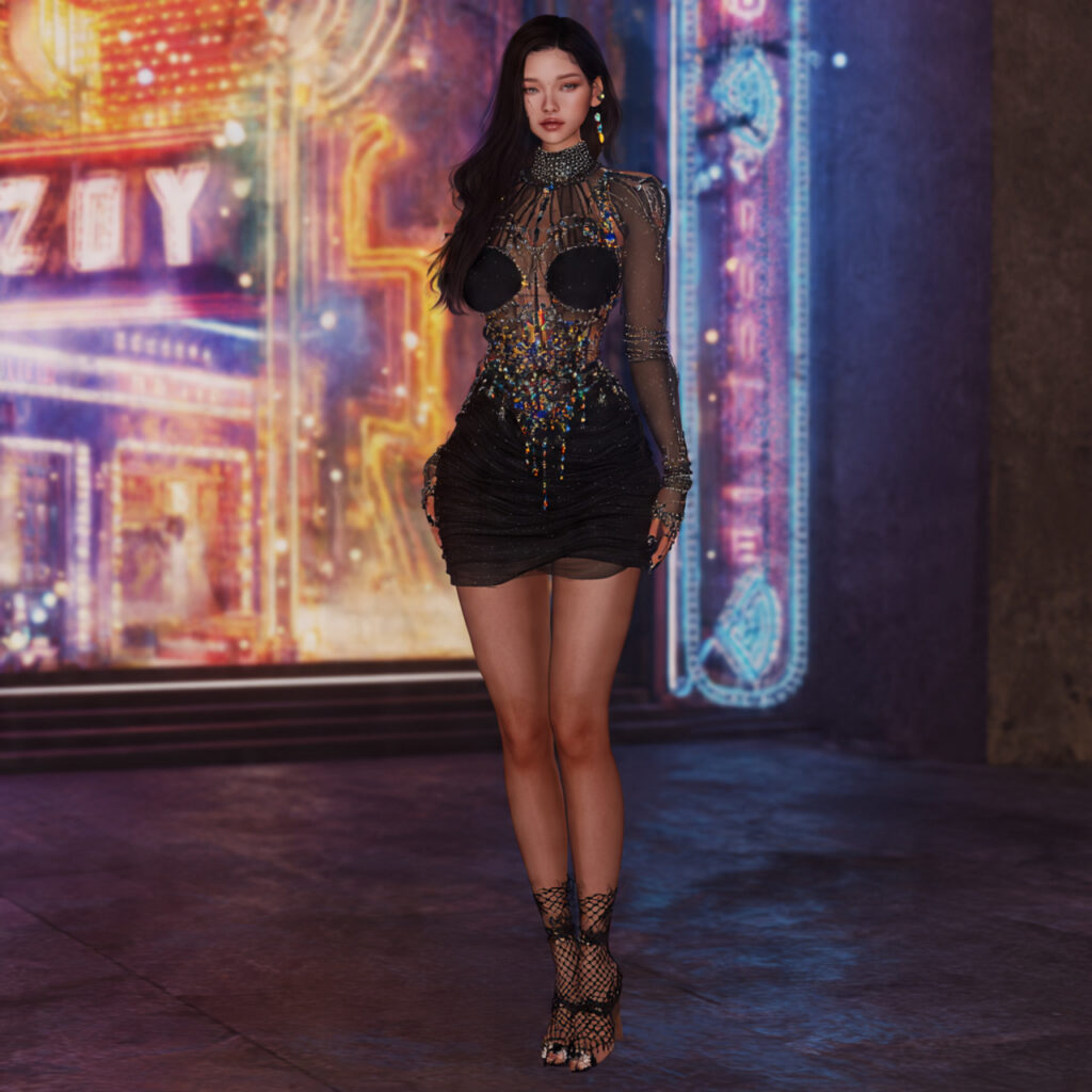 mesh dress bodysuit for vegas outfit