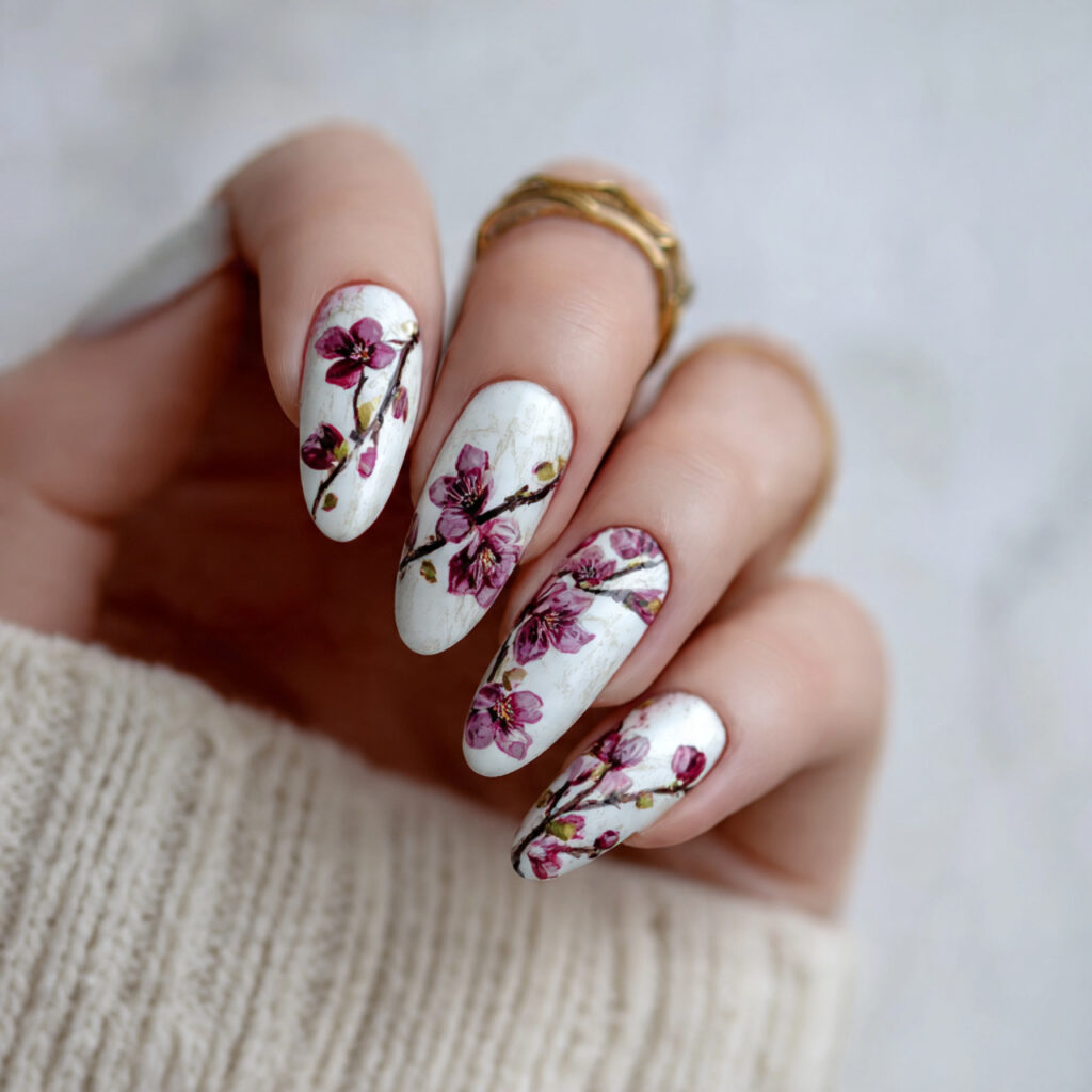 12 Almond Nails Designs That Instantly Make Your Hands Look Expensive (Yes, Even on Lazy Days) 4 milky white almond nails 1