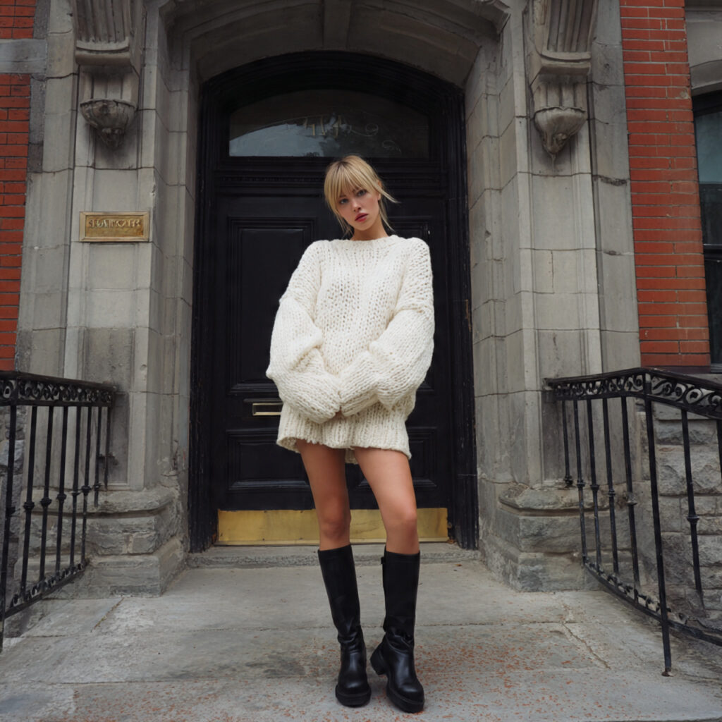 12 Cute Outfit Ideas You’ll Want to Copy Immediately (Trust Me, These Are Too Good) 1 oversized sweater mini skirt 1