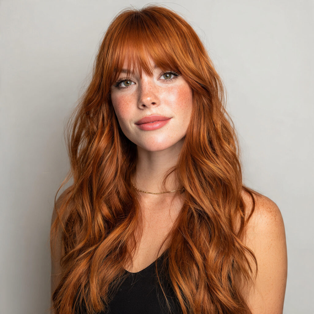 peachy ginger hair color