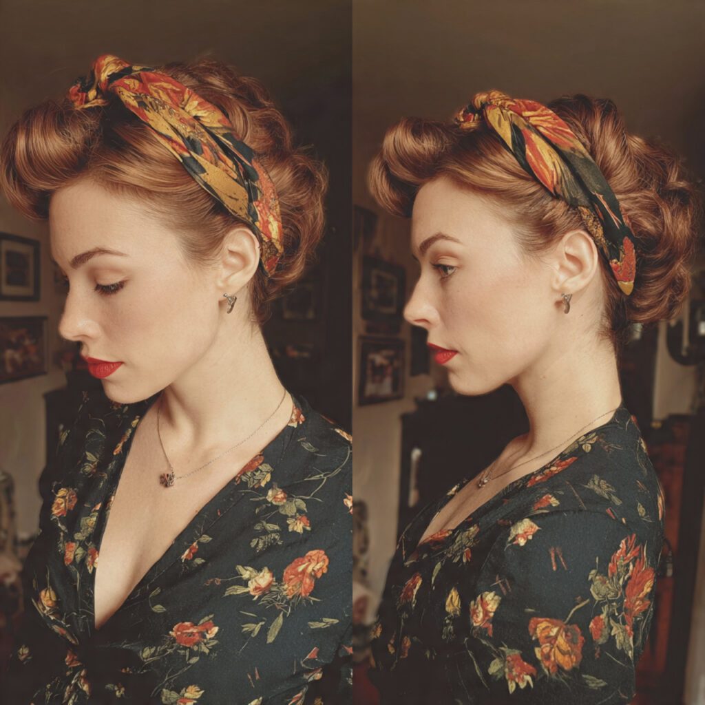 retro volume with a headband