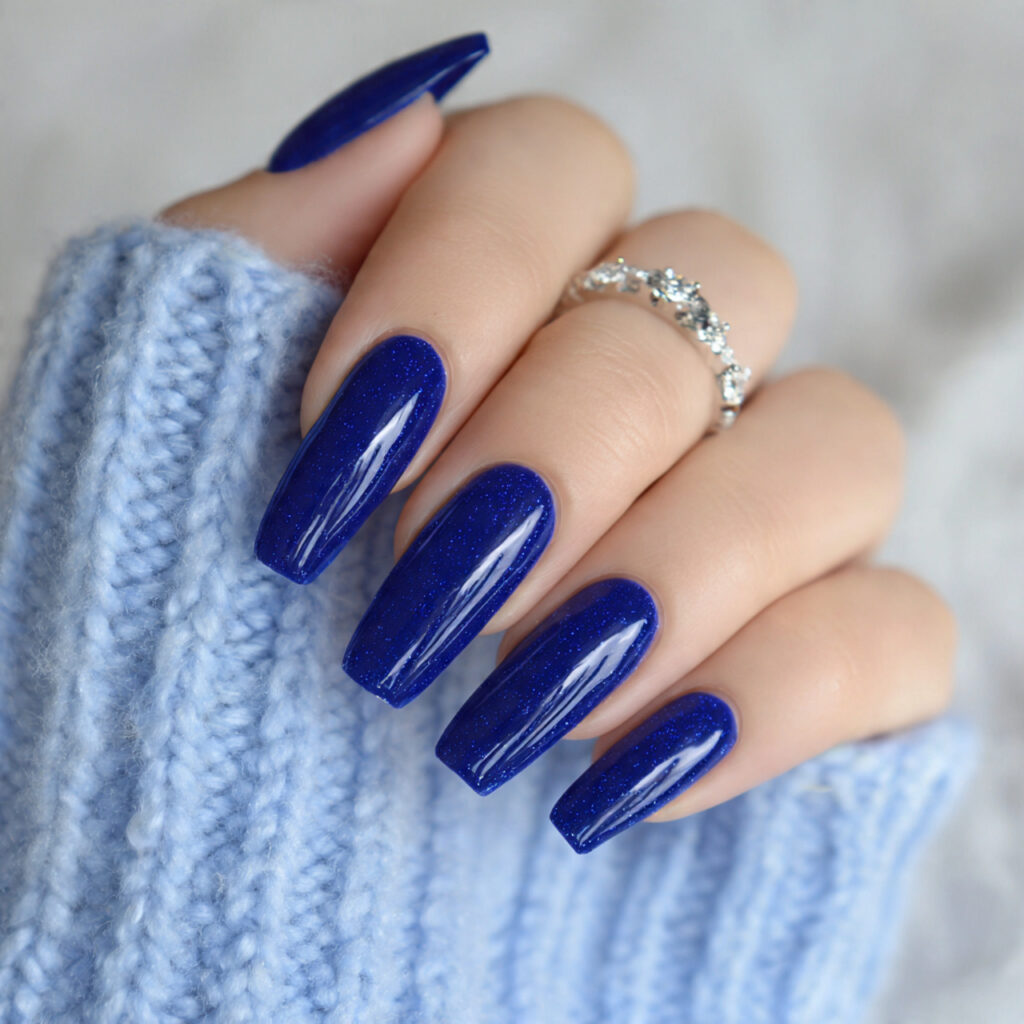 15 Royal Blue Nails That Instantly Elevate Your Style (And Yes, You Can Totally Wear Them Tomorrow) 11 royal blue coffin nails