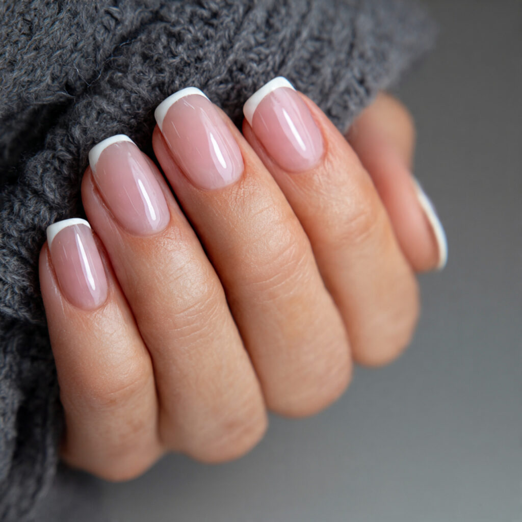 14 Short Acrylic Nails That Look Chic, Stylish, and Totally Wearable Right Now 3 short acrylic french tip nails