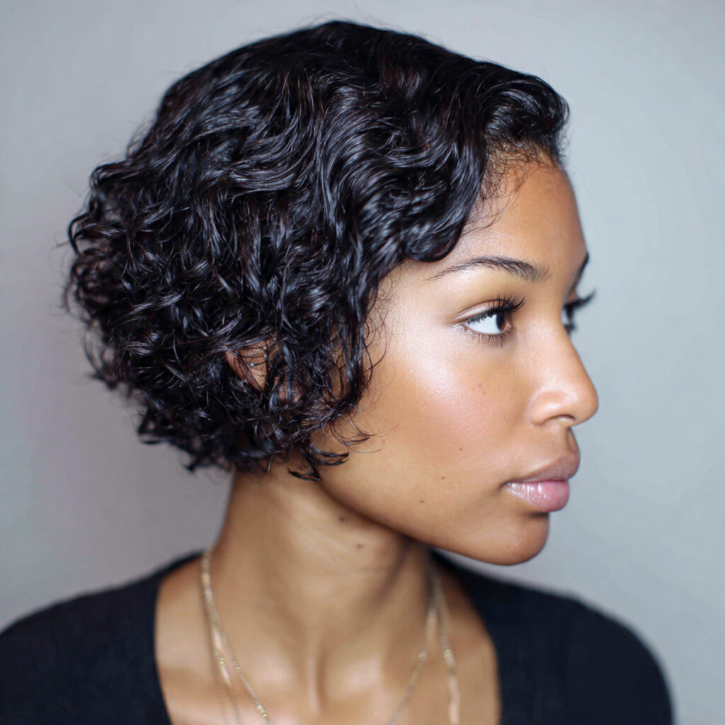 short curly bob quick weave styles