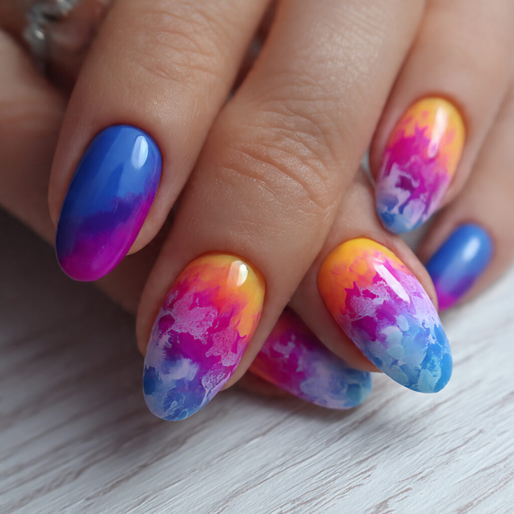 14 Short Nails Design Ideas That Make Your Hands Look Instantly Chic (Yes, Even If You’re a Minimalist) 11 short nails with colorful