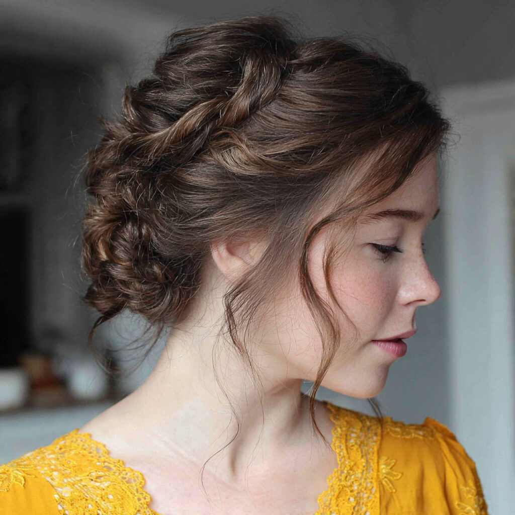 side bun with hairstyles